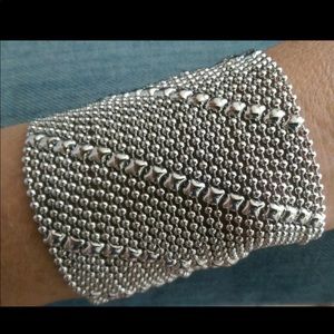 Liquid Metal 3 button bracelet 925 stamped